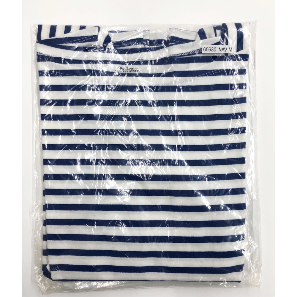 The Vermont Country Store Navy/White Stripe Knit - Picture 15 of 16